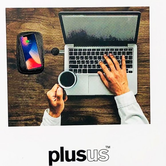 PLUSUS World's Thinnest Leather Wireless Charging Pad & Wallet Premium Gift Set - Picture 3 of 11